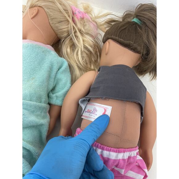 Preowned Our Generation by Battat Play Dolls LOT 2 Little Girls - Picture 3 of 4